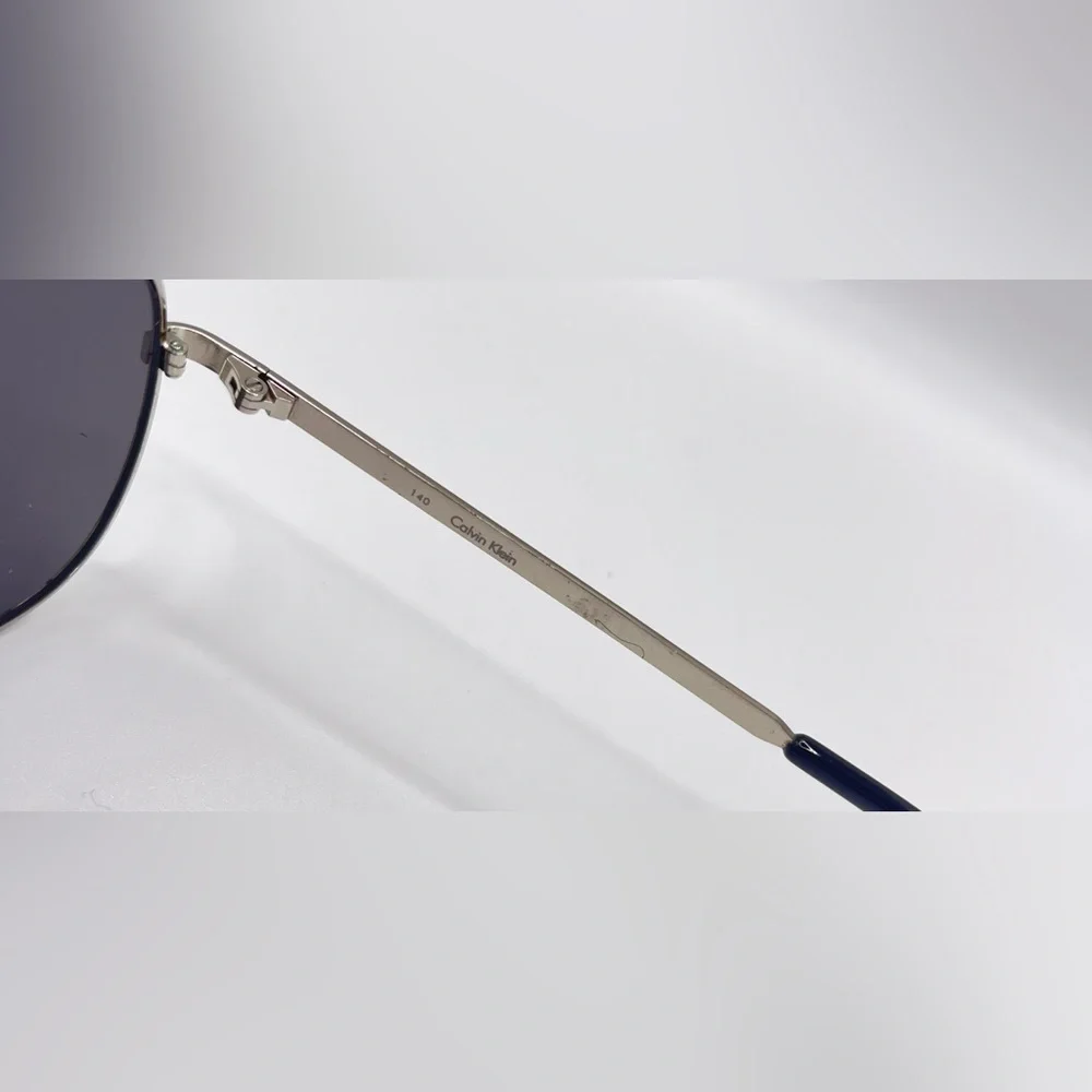 Calvin Klein R1595 Silver Pilot Sunglasses Frames - Picture 7 of 8
